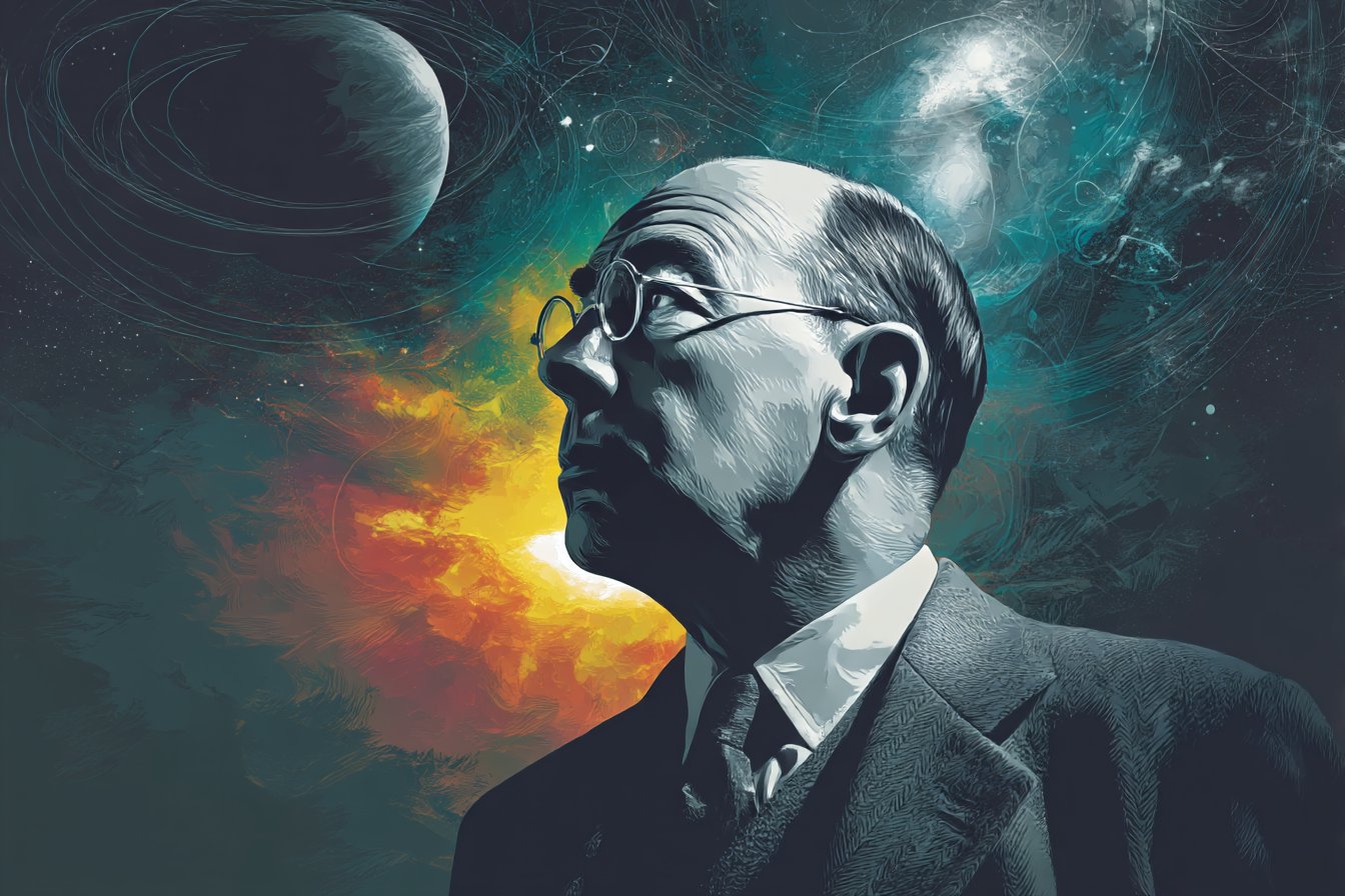C_S_Lewis_Science_Fiction_Works_and_Influence_retro_poster_-__91afd5bd-c856-4979-9206-bbf513dd373d_1